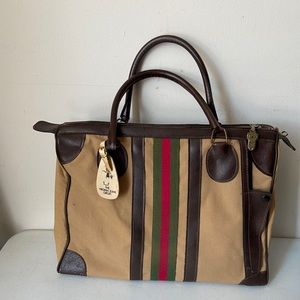 Vintage overnight bag/Gucci Style